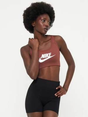 Stanik sportowy z lekkim wsparciem Nike brązowy