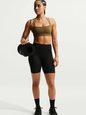 Stanik sportowy z lekkim wsparciem Nike oliwkowy
