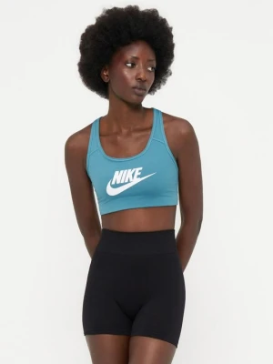 Stanik sportowy z lekkim wsparciem Nike turkusowy