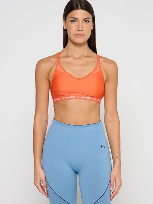 Stanik sportowy z lekkim wsparciem Under Armour pomarańczowy