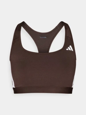 Stanik sportowy z średnim wsparciem Adidas brązowy