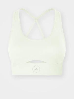Stanik sportowy z średnim wsparciem Adidas by Stella McCartney zielony neon