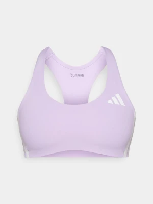 Stanik sportowy z średnim wsparciem Adidas liliowy