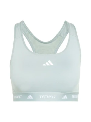 Stanik sportowy z średnim wsparciem Adidas miętowy