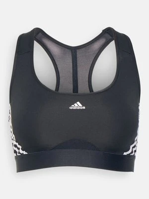 Stanik sportowy z średnim wsparciem Adidas czarny