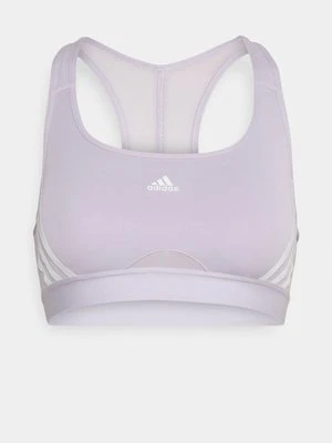 Stanik sportowy z średnim wsparciem Adidas srebrny