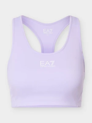 Stanik sportowy z średnim wsparciem EA7 Emporio Armani liliowy