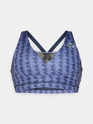 Stanik sportowy z średnim wsparciem Lacoste granatowy