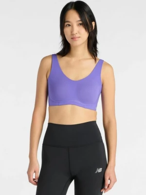 Stanik sportowy z średnim wsparciem New Balance fioletowy