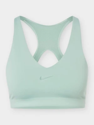 Stanik sportowy z średnim wsparciem Nike jasnozielony