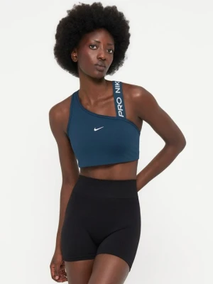 Stanik sportowy z średnim wsparciem Nike niebieski
