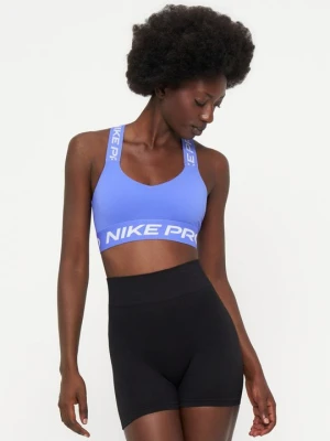 Stanik sportowy z średnim wsparciem Nike niebieski