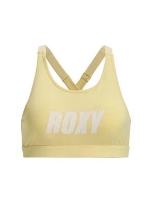 Stanik sportowy z średnim wsparciem Roxy żółty