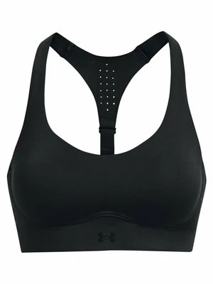 Stanik sportowy z średnim wsparciem Under Armour metaliczna czerń