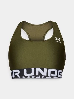 Stanik sportowy z średnim wsparciem Under Armour oliwkowy