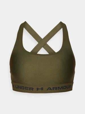 Stanik sportowy z średnim wsparciem Under Armour oliwkowy