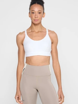Stanik sportowy z średnim wsparciem Under Armour biały