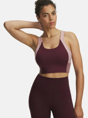 Stanik sportowy z średnim wsparciem Under Armour brązowy