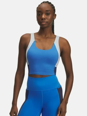 Stanik sportowy z średnim wsparciem Under Armour niebieski