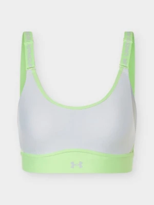 Stanik sportowy z średnim wsparciem Under Armour zielony neon