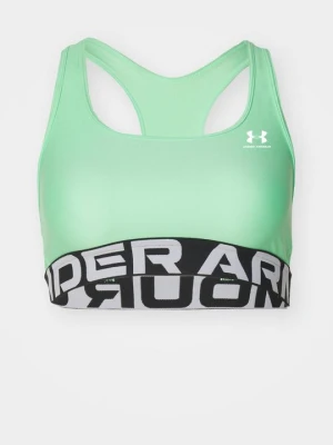 Stanik sportowy z średnim wsparciem Under Armour zielony neon
