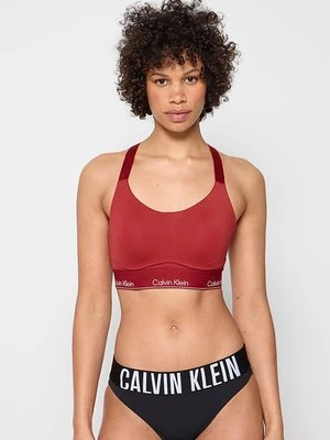 Stanik sportowy z wysokim wsparciem Calvin Klein jagodowy