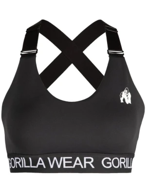 Stanik sportowy z wysokim wsparciem Gorilla Wear czarny