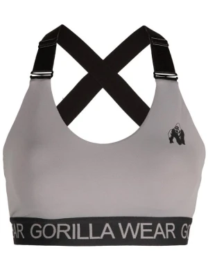 Stanik sportowy z wysokim wsparciem Gorilla Wear szary