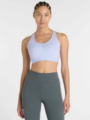Stanik sportowy z wysokim wsparciem New Balance fioletowy melanż