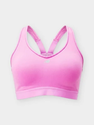 Stanik sportowy z wysokim wsparciem New Balance różowy