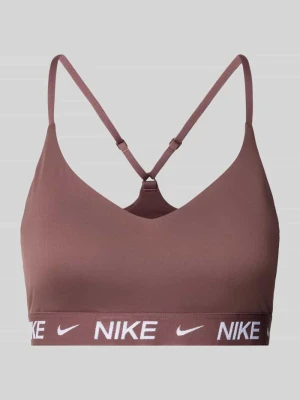 Stanik z detalami z logo i regulowanymi ramiączkami Nike Training