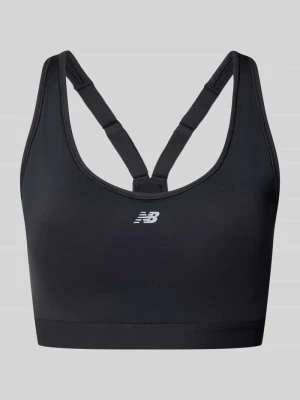 Stanik z logo New Balance Czarny