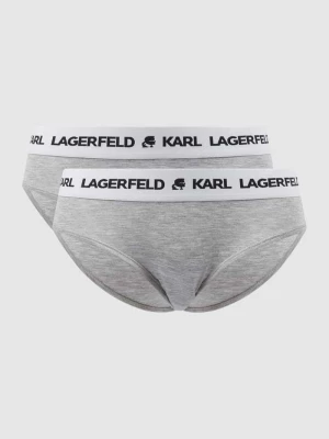 Figi z nadrukiem z logo w zestawie 2 szt. Karl Lagerfeld