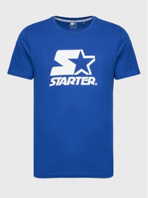 Starter T-Shirt SMG-008-BD Niebieski Regular Fit