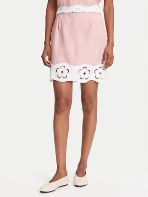 STAUD Spódnica mini Margaux R25S6138LN Różowy Regular Fit