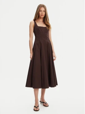 STAUD Sukienka codzienna Wells R24F2101PO Brązowy Regular Fit