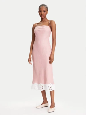 STAUD Sukienka letnia Palo R25S2283LN Różowy Regular Fit