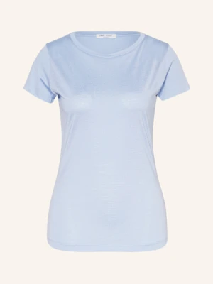 Stefan Brandt T-Shirt Z Jedwabiu blau