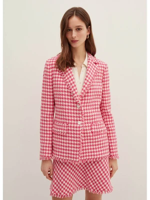 STEFANEL Blezer w kolorze biało-różowym rozmiar: 38