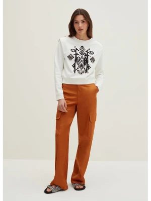 STEFANEL Bojówki w kolorze karmelowym rozmiar: 34