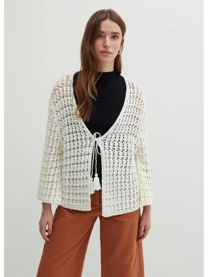 STEFANEL Kardigan w kolorze kremowym rozmiar: M