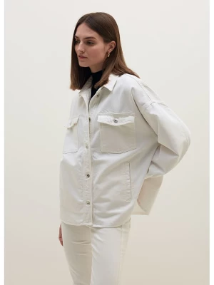 STEFANEL Kurtka koszulowa w kolorze białym rozmiar: M/L