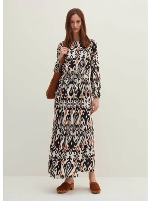 STEFANEL Sukienka w kolorze czarno-białym rozmiar: 42