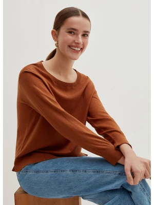 STEFANEL Sweter w kolorze jasnobrązowym rozmiar: L