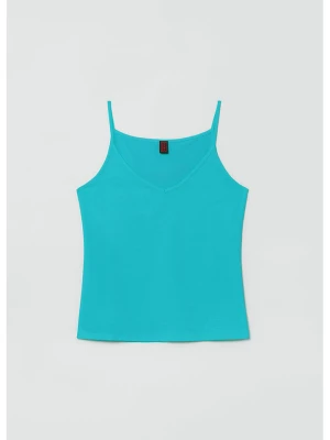 STEFANEL Top w kolorze błękitnym rozmiar: M