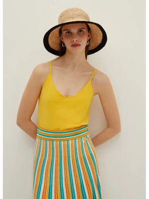 STEFANEL Top w kolorze żółtym rozmiar: XS
