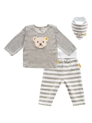 Steiff 3-częściowy zestaw w kolorze szaro-białym rozmiar: 56