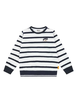 Steiff Bluza w kolorze biało-granatowym rozmiar: 92