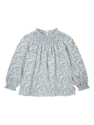 Steiff Bluzka w kolorze błękitno-kremowym rozmiar: 98