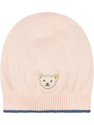 Steiff Czapka beanie w kolorze jasnoróżowym rozmiar: 51 cm